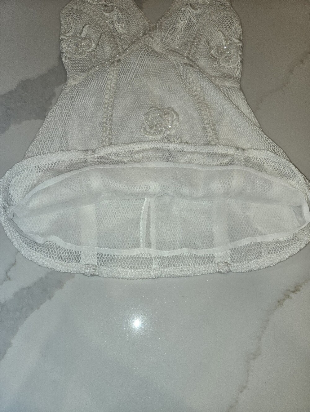 Beautiful White ANTHROPOLGIE dress - Picture 6 of 7